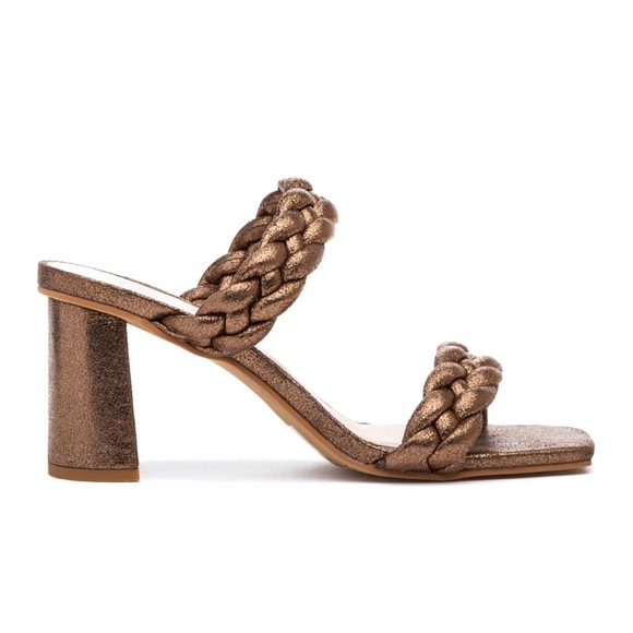 Dolce Vita Paily Braided Sandal - Bronze Metallic 8.5 - Picture 1 of 8